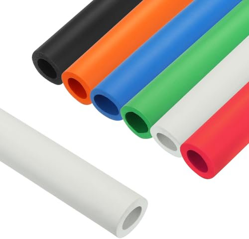 Selbstdichtende Rohrisolierung, Schaumstoff Isolierschlauch, ID 18/22/25/28/32.0mm Hochflexibel Rohrschale Für Außenbreich Schlauch Griffgriffstütze Fitnessgeräte(Weiß,28.0mm x 5.0mm x 1m)
