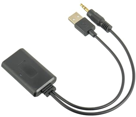 CDDCWZ Bluetooth AUX Adapter Auto, 3.5mm Bluetooth Audiokabel Drahtloser Bluetooth Empfänger Adapter, Auto Bluetooth AUX Adapter für Musik Lautsprecher Heimstereo
