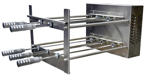 Brazilian BBQ Charcoal Grill - 05 Skewers - Rotisserie System - Oca-Brazil