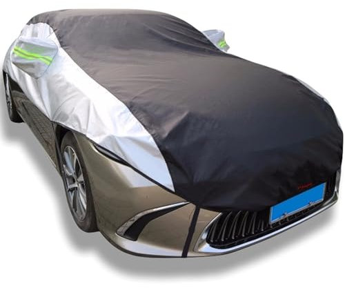 Autoabdeckung Outdoor für Audi A4 Avant(2004-2024),Wasserdicht Autohülle Autoplane Staubdicht Regen Schnee UV Halbgarage Auto Abdeckplane Reißfest Windschutzscheibenabdeckung