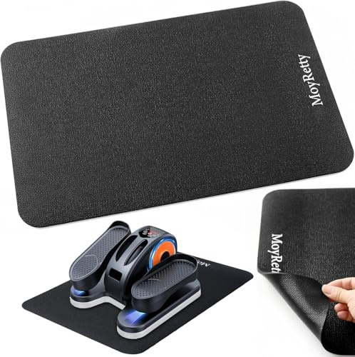 MoyRetty Non-Slip Workout Mat for Under Desk Elliptical(23.6x15.7 inches), Ellipse Leg Exerciser Machine Mat, Suitable for Electric Seated Foot Pedal Exerciser, Stability and Floor Protection