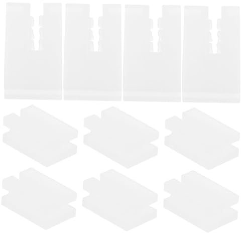 Garneck 10pcs Radiator Anti Vibration Inserts - Durable Plastic Clips for Radiator Brackets - Effective Noise Reduction and Protection for Radiator Components White