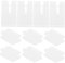 Garneck 10pcs Radiator Anti Vibration Inserts - Durable Plastic Clips for Radiator Brackets - Effective Noise Reduction and Protection for Radiator Components White