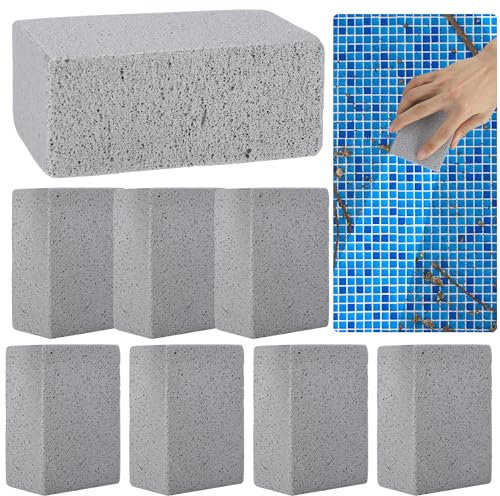 Lot de 8 pierres ponces de nettoyage pour piscine, spa, carrelage, joint, béton