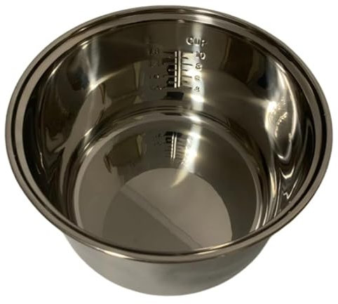 Stainless Steel Rice Cooker Inner Bowl Compatible for Tiger JBV-A10U,5.5-Cup,Replacement Non-Stick pan Inside Bowl
