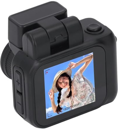 Micro Digital Camera HD 1080p Recordadora de Video CMOS Portátil para Momentos Espontáneos y Excelentes Imágenes Compact Vintage Camcorder (1 Paquete) (con 32 g de Tarjeta de