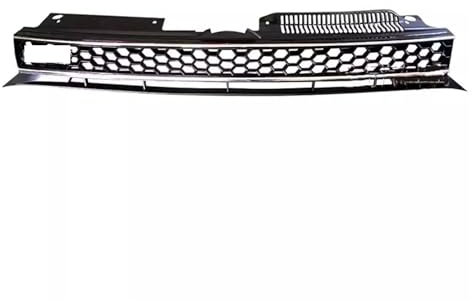 BIKKJBK Frontstoßstangengrill, Kühlergrill für Golf 6 MK6 GTI R20 09–12, modifiziertes Karosserie-Set, Autozubehör Frontgrill Doppellamellen