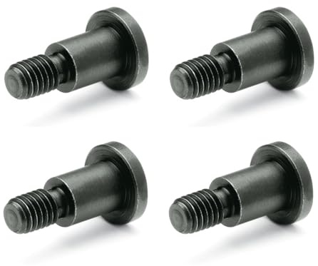 Ganter Normelemente | Bundschrauben, Innensechskantschraube | 4 Stück | Bund 10x8mm | Stahl | GN 732.1-M8-10-8-ST