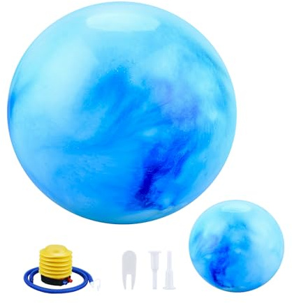 CkeyiN Pro Gymnastikball 65 cm+25 cm mit Luftpumpe(Blau)