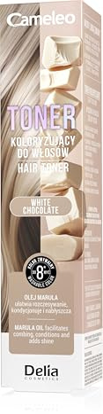 Cameleo - Haarfarbtoner Weiße Schokolade, Auswaschbarer Ammoniakfreier Haartoner, Frischt die Farbe auf und Verleiht Glanz, Mit Marulaöl und Milchsäure, Bis zu 8 Haarwäschen, 100 ml