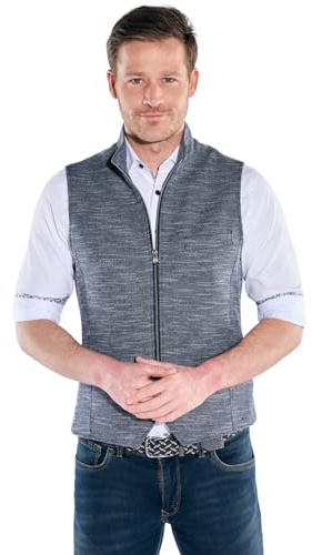 engbers Herren Sakko-Weste mit Zipper, Indigoblau