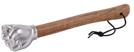 YWBL-WH Martello a Forma di Pugno, Testa in Acciaio Inossidabile, Manico in Legno Duro Ammortizzante, Perfetto per la Casa, l'esterno e il Campeggio