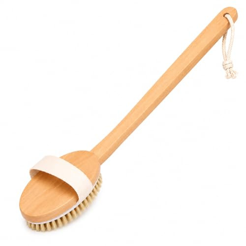 Glamza Long Handle Dry Skin Back Bath Brush, 49 cm Length1 Units