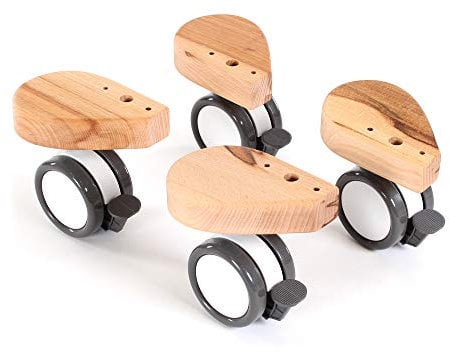 babybay Rollensatz Spezial mit Stoßschutz passend für alle Modelle, Kernbuche geölt