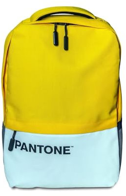 Celly PTBK102Y Pantone XL Backpack, Fits Upto 15.6'' Laptop, USB Connection, Water And Tear Resistant, Yellow