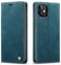 QLTYPRI Compatible with iPhone 12 Mini, Vintage PU Leather Wallet Case Card Slot Kickstand Magnetic Closure Shockproof Flip Folio Book Case Compatible with iPhone 12 Mini - Blue