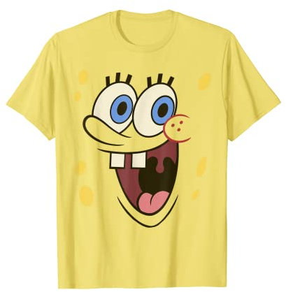 Spongebob Schwammkopf Große Gesicht Kostüm T-Shirt