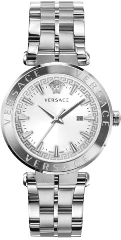 Versace Herren Armbanduhr Aion 44 mm Datumsfenster Armband Edelstahl VE2G00321