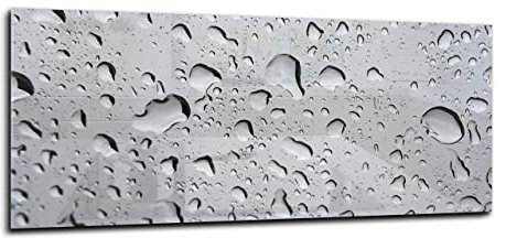 Canvasfly 100x40 Wandpaneele für Küche Deko-Spritzschutz für Küchenrückwand Glas Bilder Gehärtet Küchen-Deko Glasplatte aus Vorgespanntem Glas Küchenrückwandplatte Wasser