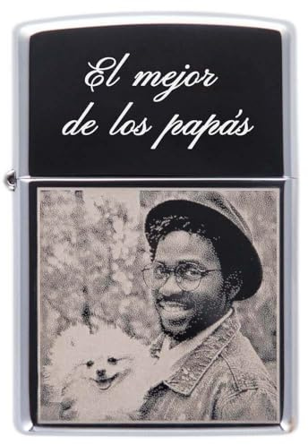 Encendedor Personalizado Creado con un mechero Personalizado - Su Foto y/o Texto Grabado en Este Encendedor High Polish