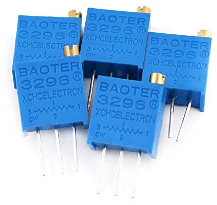 Berrysun Potentiometer 20 stücke Variable Widerstand 3296W Trimmer Potentiometer 3296 1k 2k 5k 10k 20k 50k 100k 200k 500k 1m 100R 200R 200R 500R (Resistance : 10 Ohm)