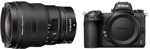Nikon Z 6II boitier nu, Appareil Photo Numérique Hybride Plein (24,5 MP, 4K/30p, rafale 14 i/s,double slots SD & XQD ou CFexpress) + Objectif Zoom Ultra Grand-Angle NIKKOR Z 14-24mm f/2.8 S
