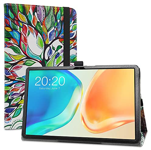 LiuShan Funda para TECLAST M40 Plus,Folio Soporte PU Cuero con Funda Caso para TECLAST M40 Plus/TECLAST P20S /TECLAST P30S /TECLAST P40HD 10.1 Pulgadas Tablet,Love Tree