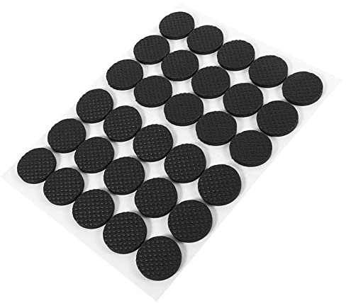 Mokylor Filz-Möbelpads, 30 Stück, Schwarz, Rutschfest, Selbstklebend, Bodenschoner, Möbel, Sofa, Tisch, Stuhl, Gummifüße, Polster für Stuhlbeine
