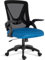 Blisswood Office Desk Chair 90° Flip-up Armrest Swivel Computer Mesh Chair With Lumbar Support, Adjustable Height, Back Support 360° Rotation For Home Office (Blue & Black)
