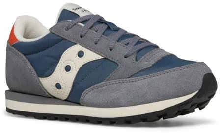 Saucony Originals Jazz Original, Scarpe da Ginnastica, Grigio, Blu, Arancione, 34 EU
