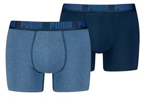 PUMA Boxer Boxershorts Men Herren Everyday Unterhose Unterwäsche 2er Pack, Farbe:007 - Denim, Bekleidungsgröße:XL