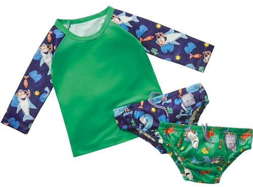 Bambino Mio Swim Set Maillot de Bain, Océan Lover, 6-12 Mois (Lot de 3) Mixte bébé