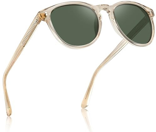 CARFIA Schicke Herren Sonnenbrille Polarisierte UV Schutz Damen Brille mit Schlüssellochdesign Nasensteg Klein Kopf CA2307