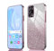 GOKEN Funda para OPPO A74 5G / OPPO A54 5G - Carcasa Antigolpes de Silicona Suave, con Bordes Electroplateados y Tarjeta con Brillo Integrada, Cover Case -Rosa Degradado