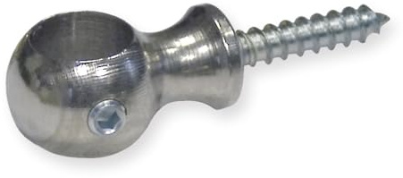 Ringöse 19 x 14 x 30 mm Durchmesser 13 mm Messing glanz vernickelt sehr hochwertig