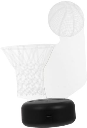 Homoyoyo 1 Set Insegna Neon Di Basket Luce Notturna Alimentata Tramite Usb Luce Notturna 3d Lampada 3d Lampada Led a 7 Colori Lampada Visiva Lampada Da Notte Da Basket Ass