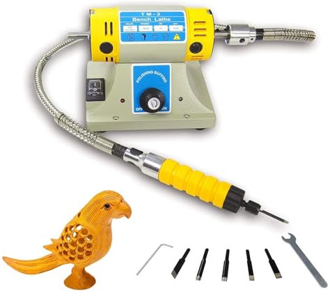 Electric Wood Carving Machine Electric Wood Chisel Carving Tool with Polishing and Grinding Wheel 280W 220V (Basic) TDF