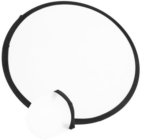 HAWILLOSCH Ventilatore Pieghevole Portatile Stile Semplice Fan Tondo Da Mano Per Decorazioni Di Feste e Matrimoni Con Accessorio Estivo Elegante e Leggero