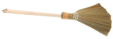 ADOCARN Broomstick Straw Bamboo Broom for Living Room Gentle on Floors Boys and Girls Cleaning Aid Handheld Brush Asian Style Sweep Broom