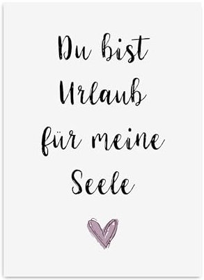 Nastami Postkarte Geschenk Freundin Postkarte Du bist toll (Urlaub für meine Seele)