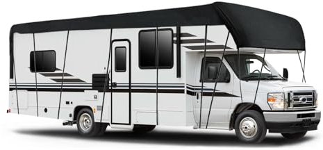 NEWFUN Telo Copri Camper, Copertura Camper, Telo Universale 210D per Caravan Universale, Protezione UV, Protezione dal Sole, Protezione Dalla Neve, Protezione dal Gelo (6.5 * 3)