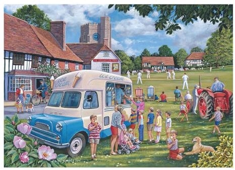 The House of Puzzles Puzzle mit Aufschrift Stop Me and Buy One, 1000 Teile für Erwachsene, Künstler illustriert, malerische Landschaft, Deluxe-Puzzle-Geschenke