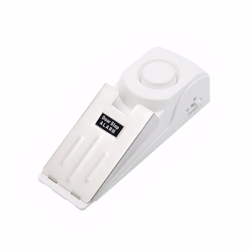 Mengshen Portable Door Stop Alarm 120dB Travel Security Device | 3 Levels Sensitivity, Easy Carry, Personal Safety Alarm for Women, Home & Hotel Security