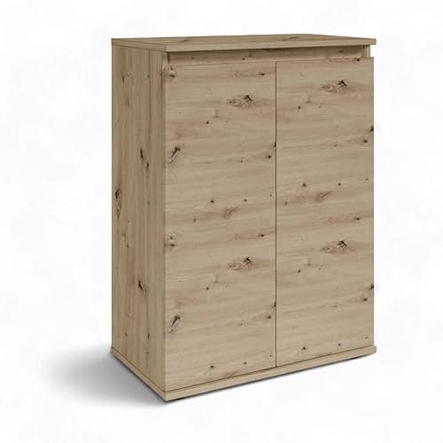 Brest Kommode in Artisan Eiche Optik - Modernes Sideboard mit viel Stauraum - 60 x 84 x 35 cm (B/H/T)