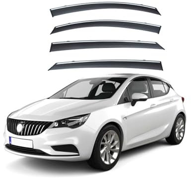 WSGCBDHUY Windabweiser Autofenster für Opel Astra K B16 2016 2017 2018 2019 2020 2021 2022, Heckscheibe Winddeflektoren Windabweiser Regenabweiser Autozubehör