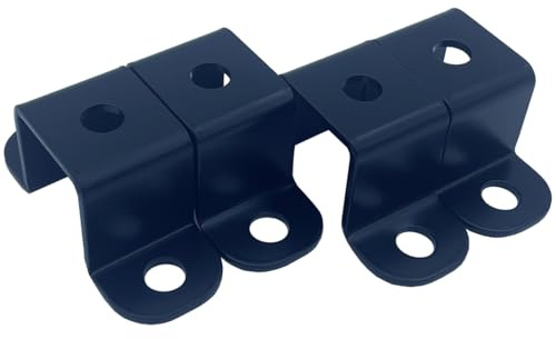 4 PCS 1x1 Square Tube Strap Clamps, 1 inch Pipe Strap, Metal u clamp Bracket for mounting,Powder Coated Black