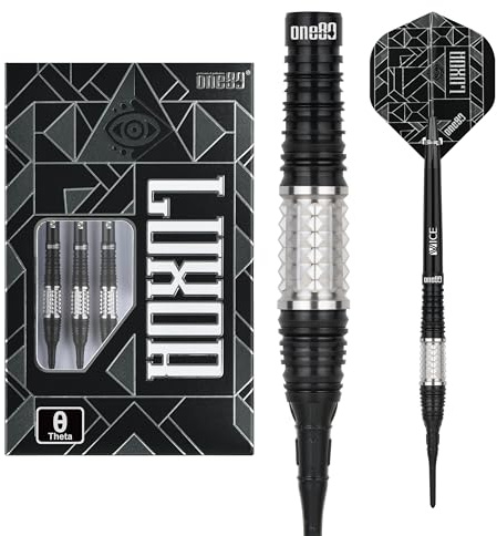 ONE80 Luxor II VHD 90% Tungsten Softdart Set – Profi Softtip Darts für E-Dart Automaten, präzise Grip Barrels für Turnier & Training