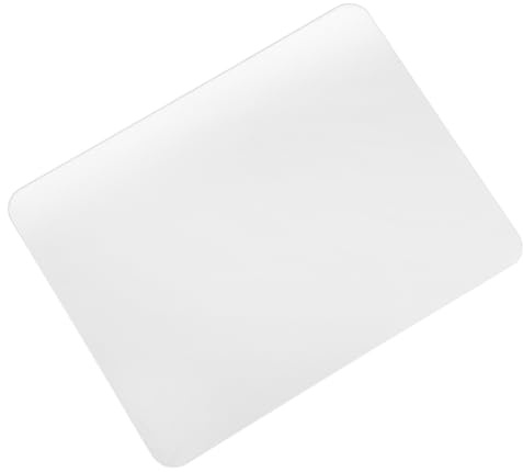 GLEAVI Tapis de Souris en Verre, Tapis de Souris pour Ordinateur Portable, sous-Main Transparent, Stable, pour Bureau et Jeu, 25 x 20 x 0.32 cm