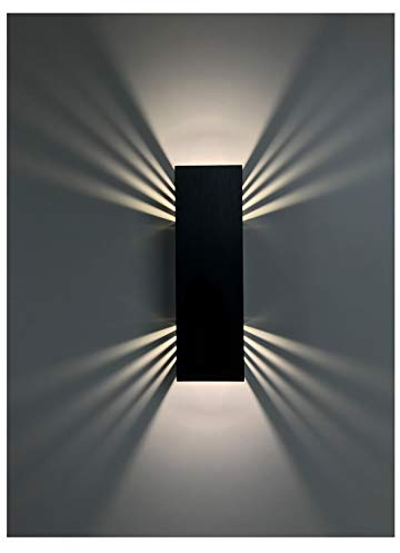 SpiceLED Wandleuchte | ShineLED-14 Black Edition | Schalter | 2x7W weiß | Schatteneffekt | High-Power LED Wandlampe