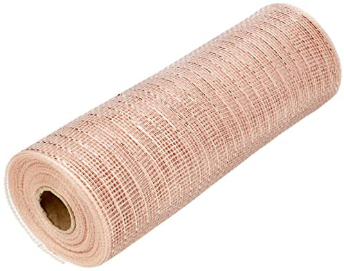 Eleganza Deco Mesh, Rose Gold, 25cm x 9.1m